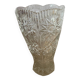 Chiseled glass vase