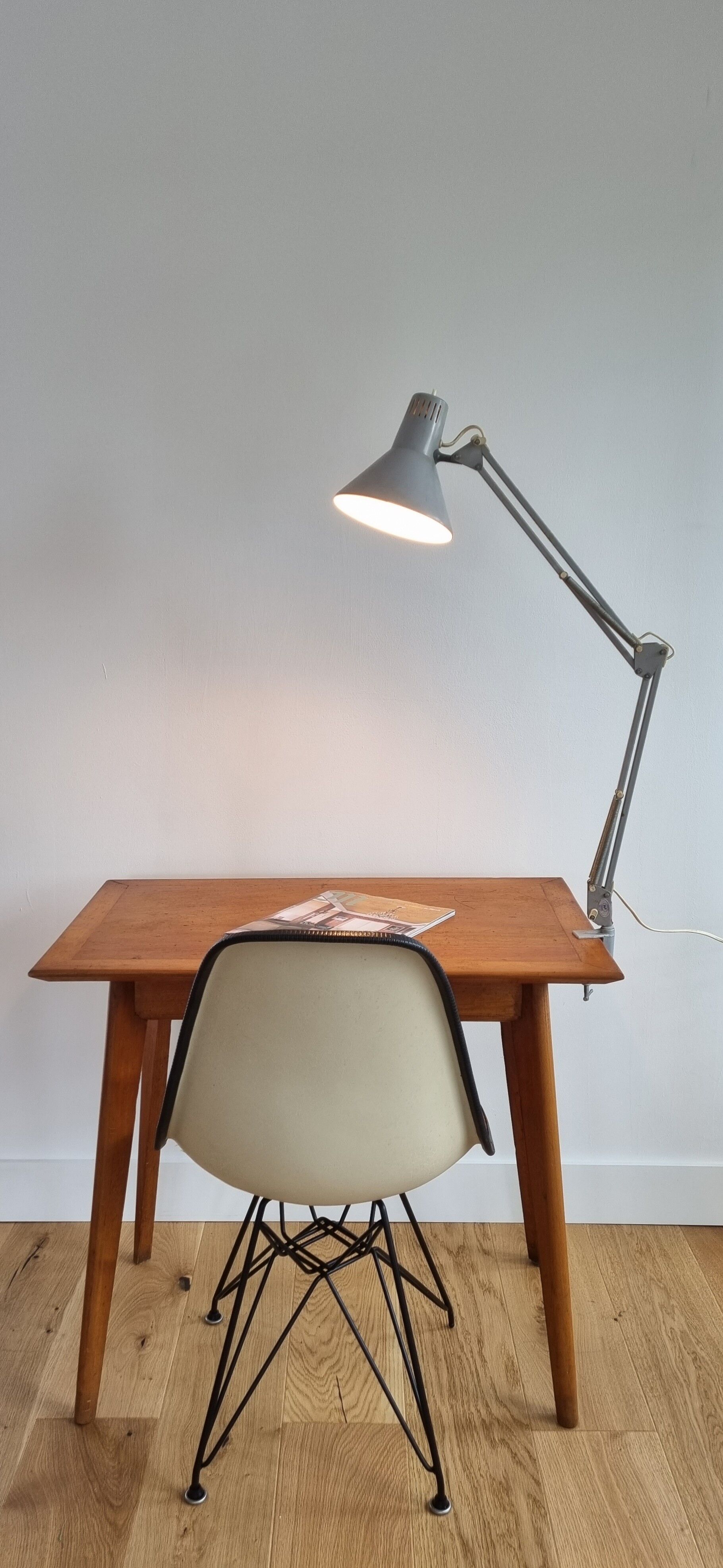 Vintage compass foot desk