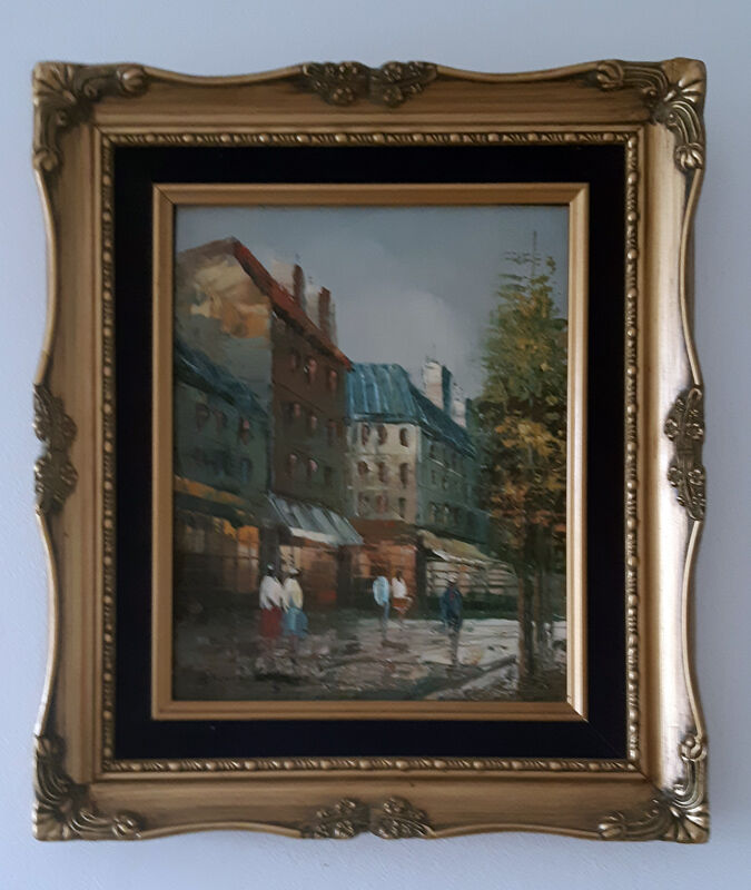 Tableau of a Parisian scene after Henri Rogers.