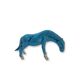 3 turquoise & white horses – Porcelain
