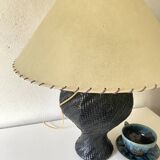 Asian lamp, 2 M fabric cable, paper lampshade