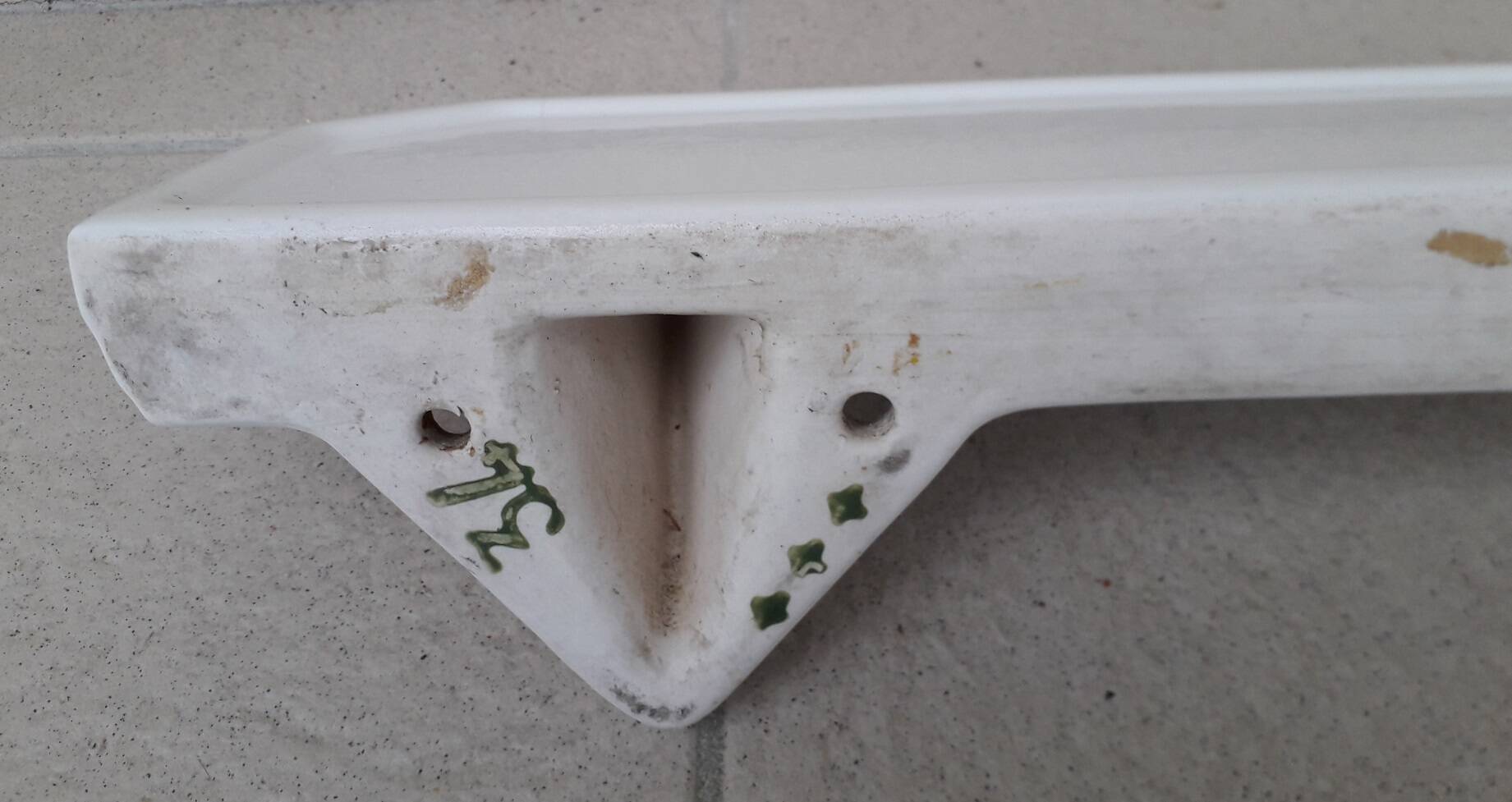 Art Deco bathroom shelf