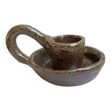 Ceramic candle holder pottery 70s