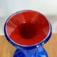 Multilayer blue/white/red soliflore vase