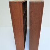 Two wall shelves with solid wood compartments design 80s