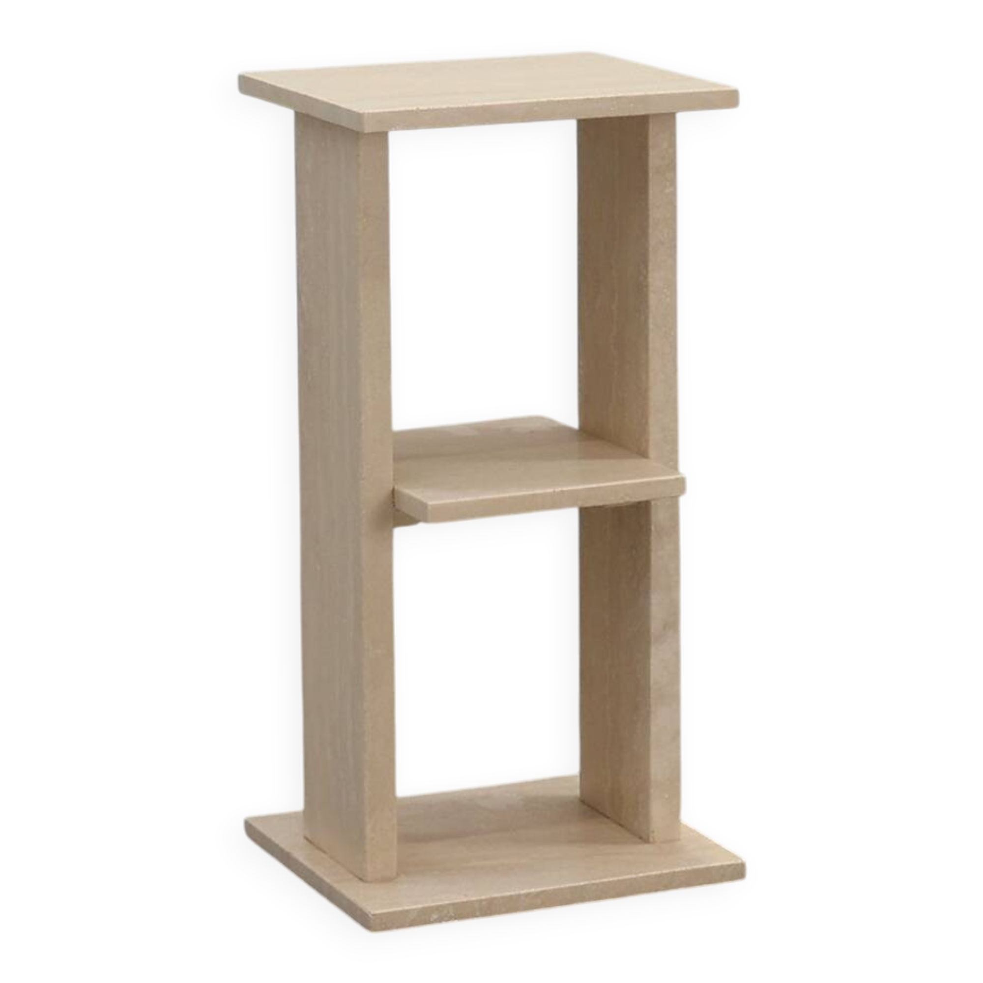 Mid-Century Travertine Console, Belgium 1980s