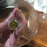 6 glasses of Lorraine crystal wine