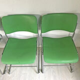 4 Green chairs 40/4 by David Rowland