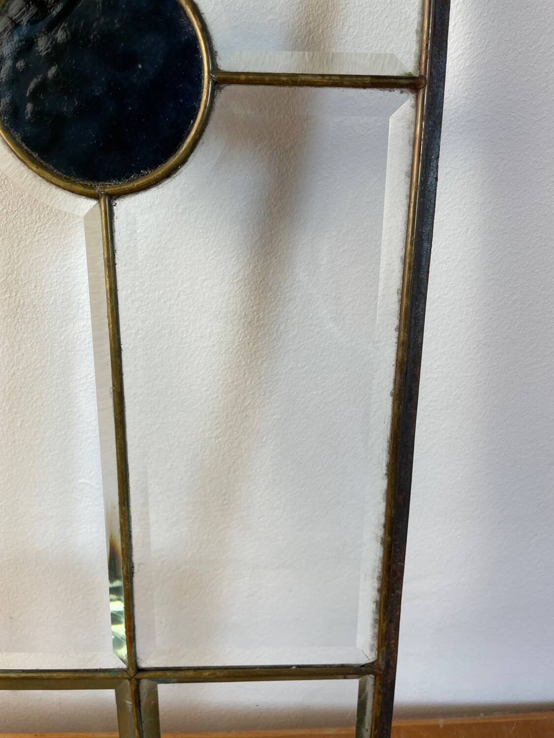 Stained glass beveled glass and cabochon