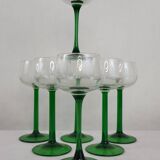 6 Alsace balloon wine glasses
