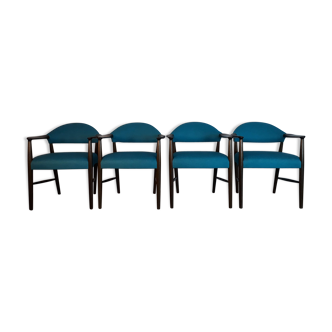 Set 4 chaises de salon par Kurt Olsen Vintage scandinave 1950s