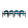 Set 4 chaises de salon par Kurt Olsen Vintage scandinave 1950s