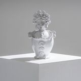 Paire de soliflores têtes de maure en céramique, 1970s