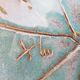 Ceramic Dish Vine Leaf Signature to identify X Luc (40cm)