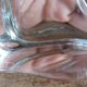 Lampe en cristal Daum France pied forme libre