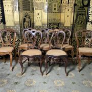 Suite of 7 Louis Philippe chairs