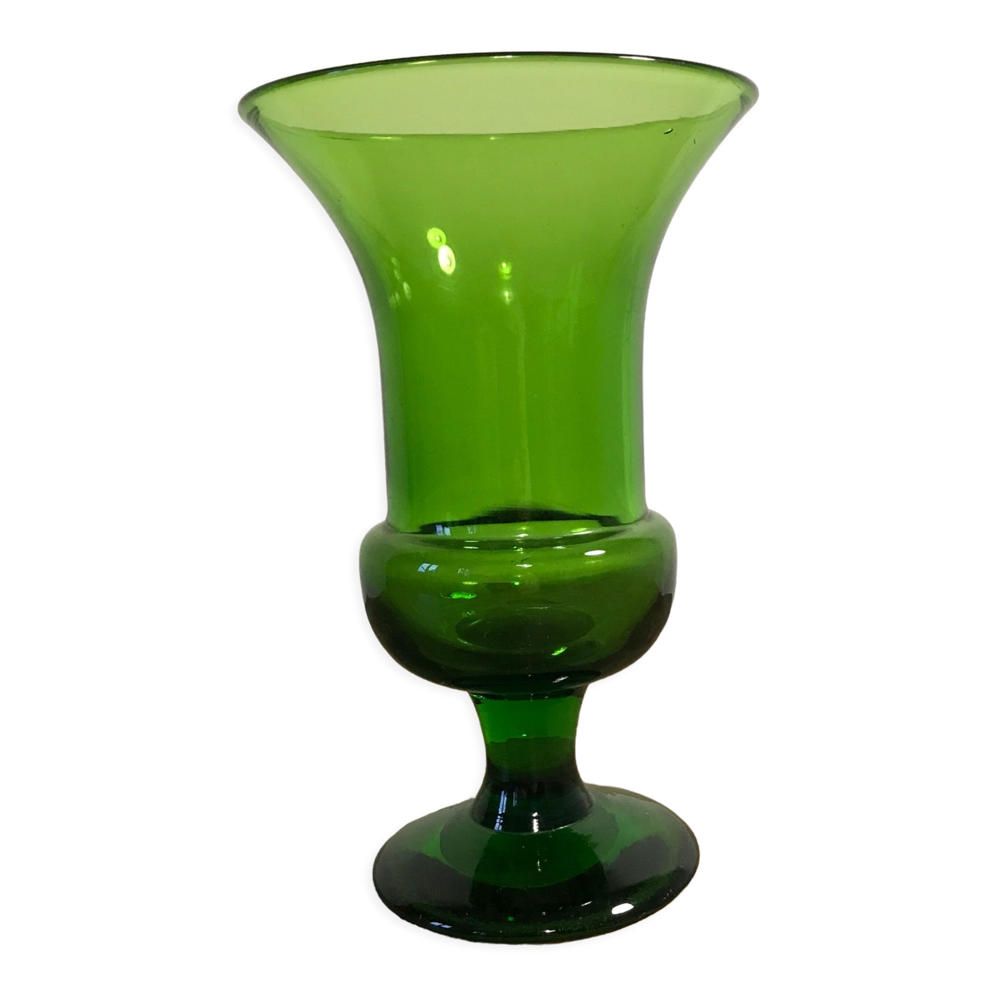 Medici vase in vintage green glass
