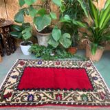 Old Turkish Oushak rug 124x80 cm vintage