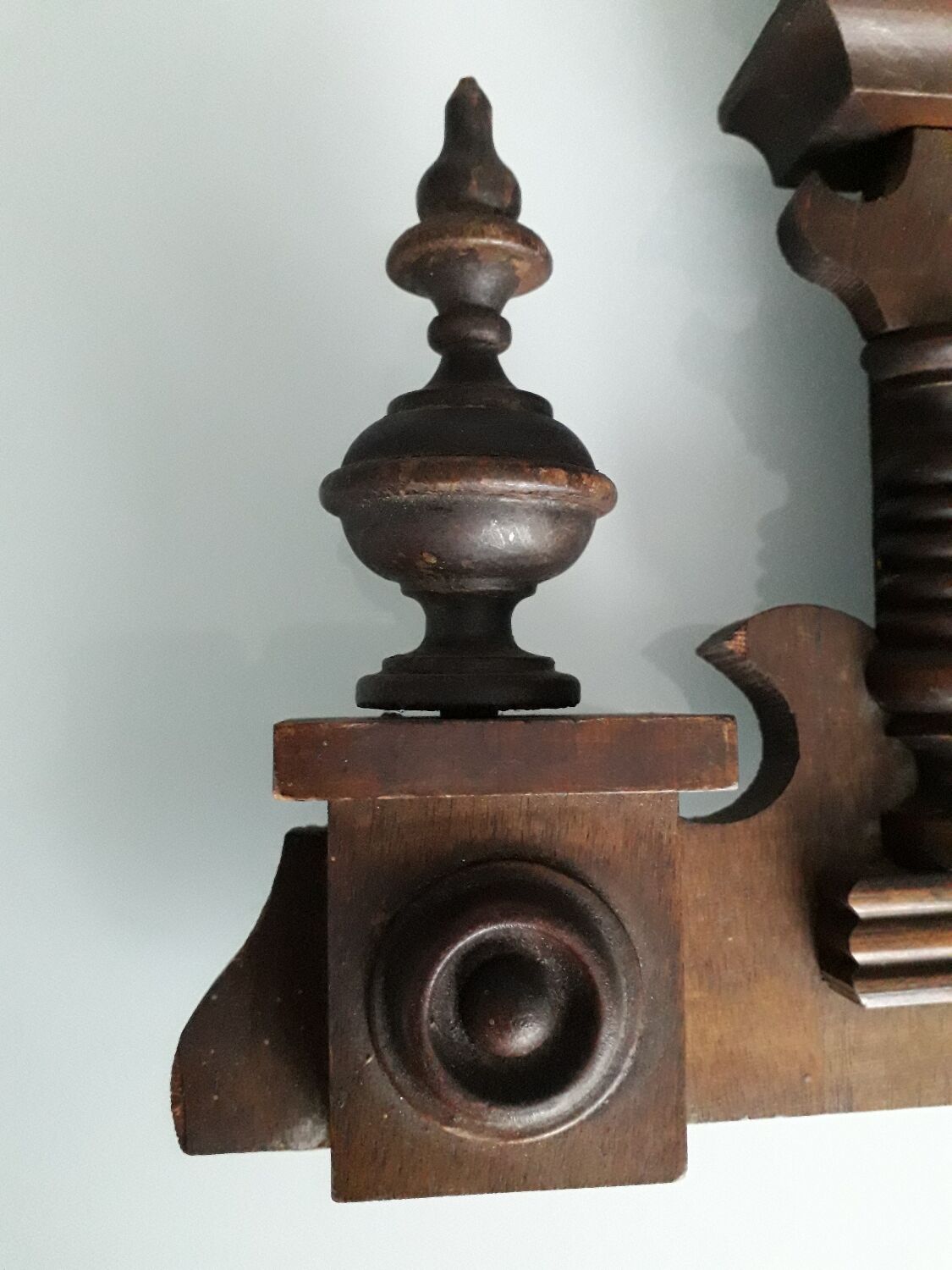 Fronton de meuble en bois 33 cm