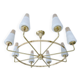 Large Italian Mid Century Pendant Light