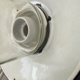 Glass industrial hanging lamp