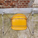 Paire de chaises traineaux Orange