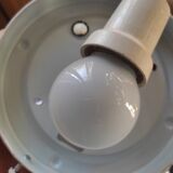 Glass ceiling lamp with small flowers