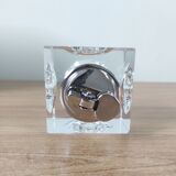 70s glass cube table lighter