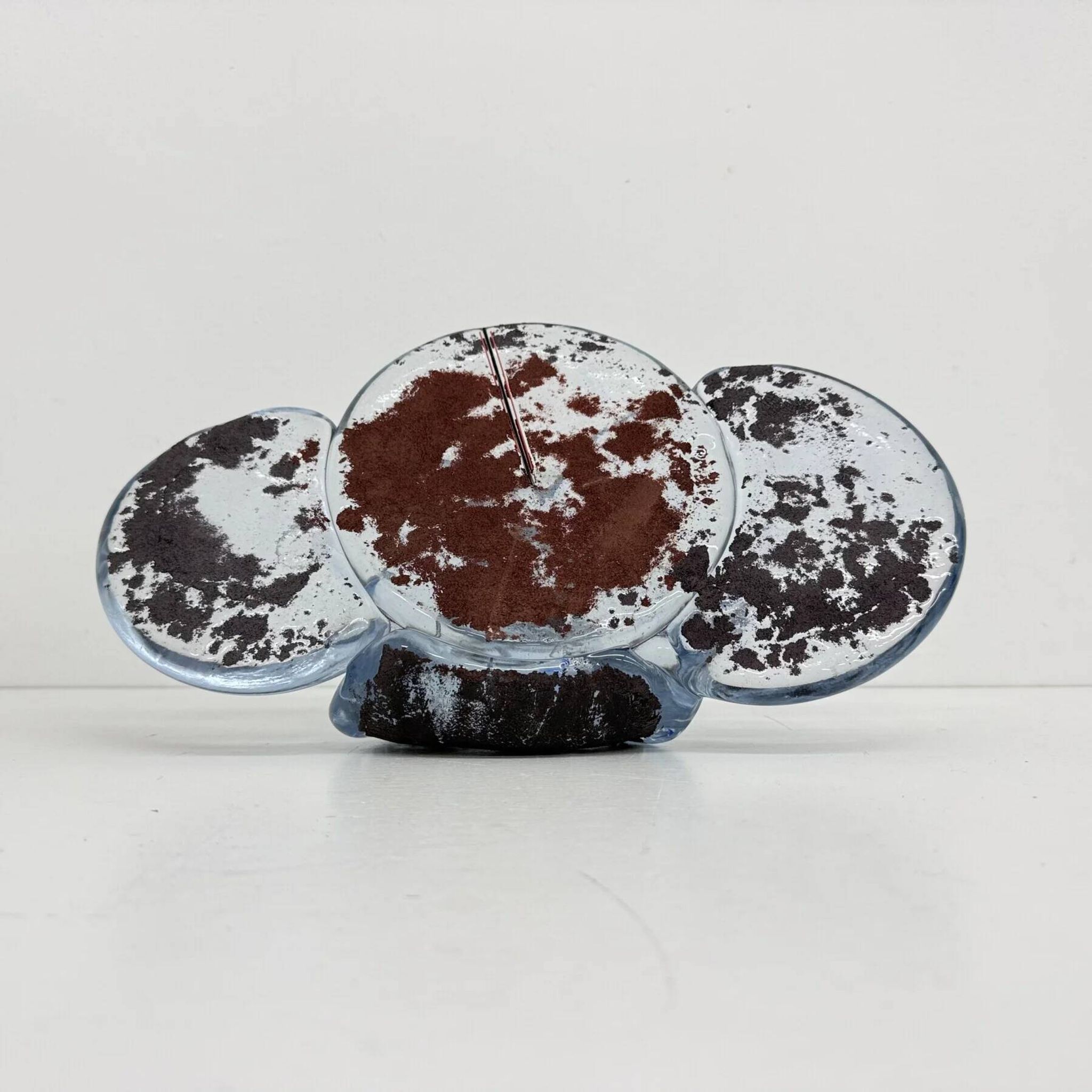 Mid-century abstract glass sculpture, 1970s