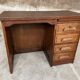 Small administrative style desk american style vintage 1950 oak
