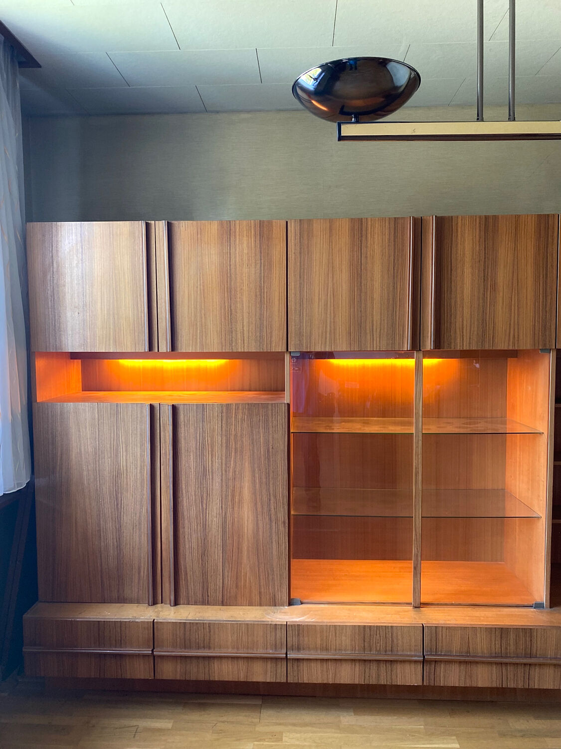 Wall unit / bookcase Italian Luigi Bartolini 1960
