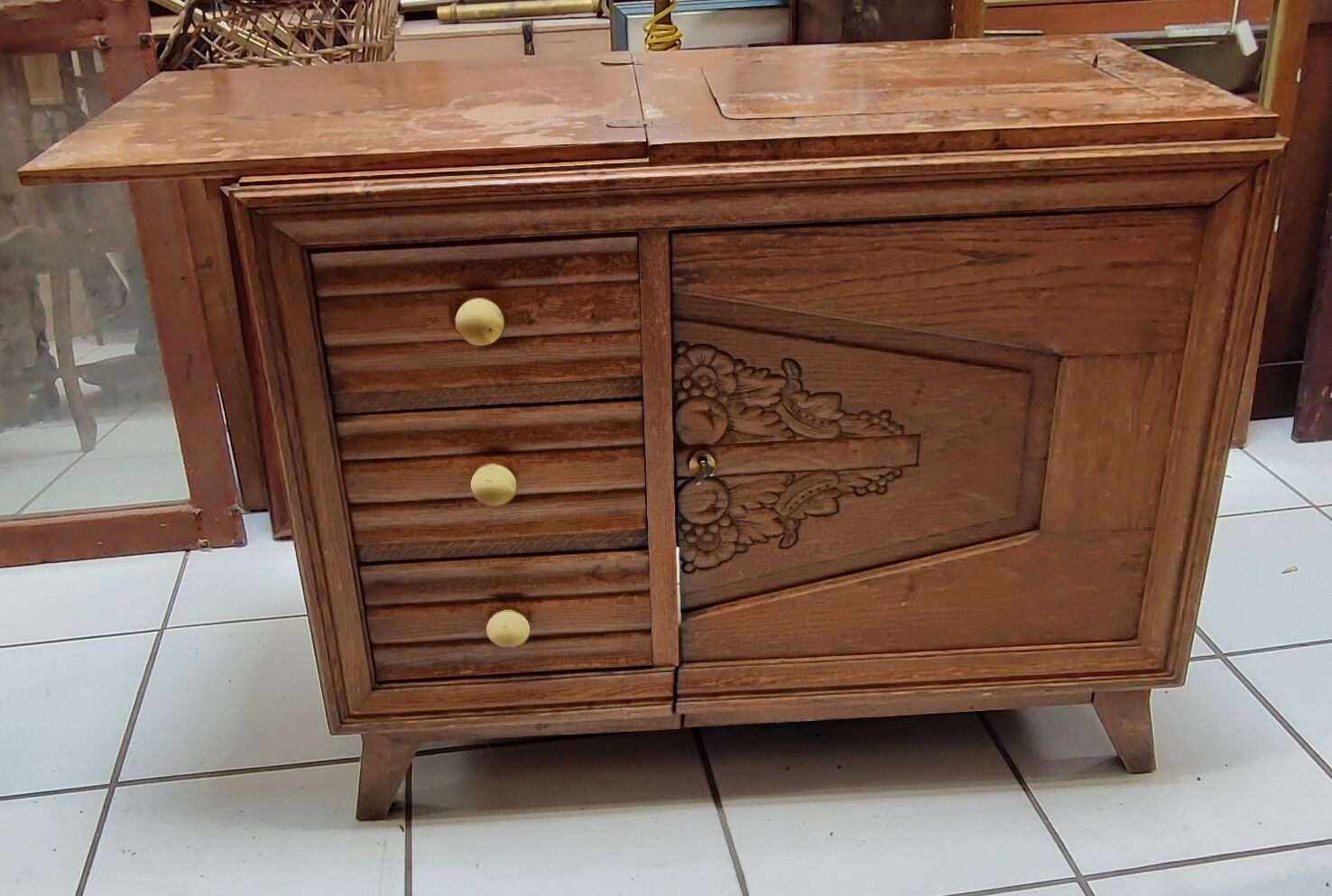 Necchi furniture and sewing machine