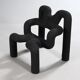 Armchair model 'Extreme', black Terje Ekstrom.