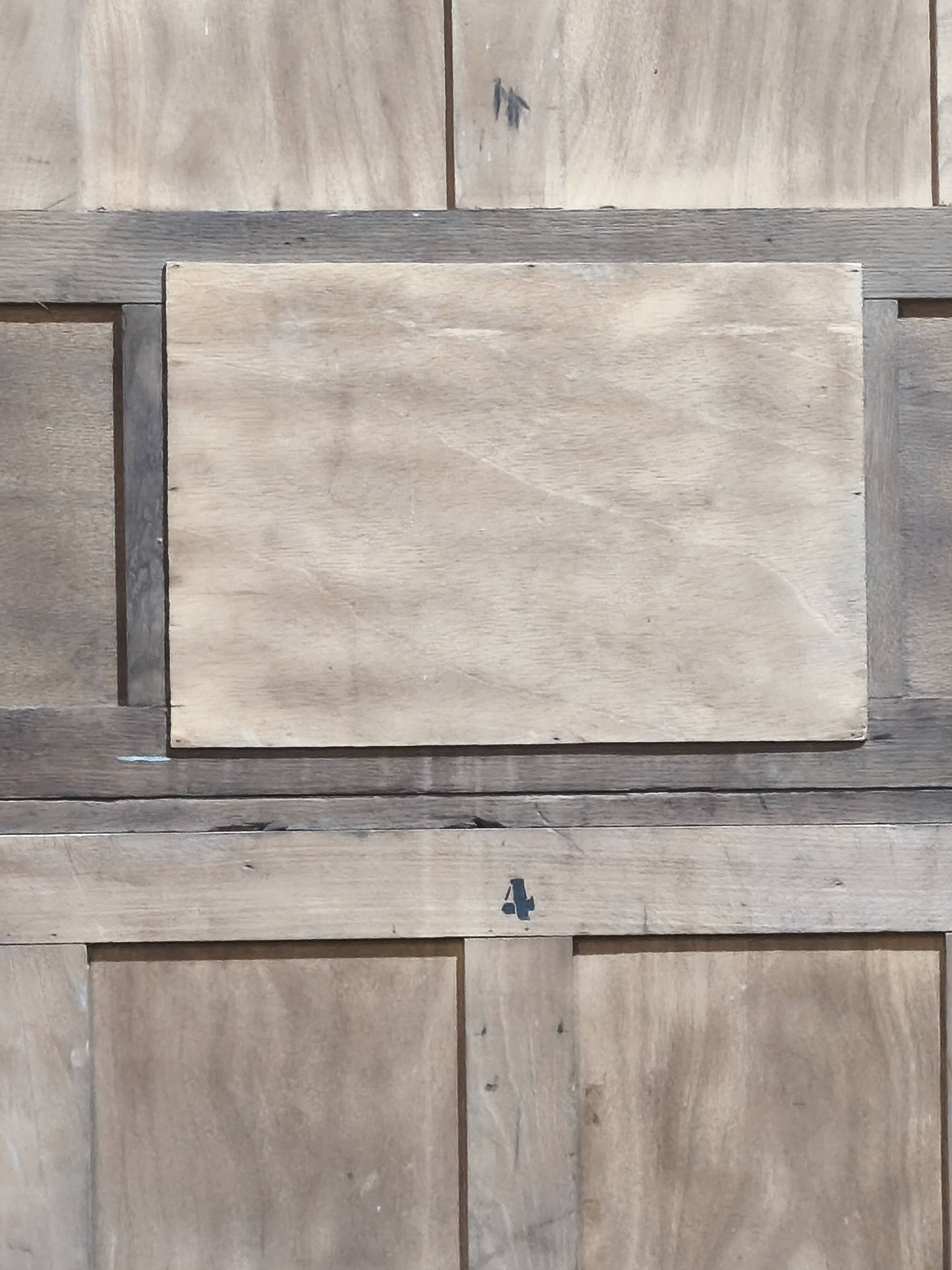 Buffet parisien années 30 aérogommé puis vernis naturel et peinture