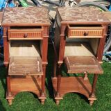 2 solid wood bedside tables