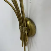 Applique murale en laiton des années 50.