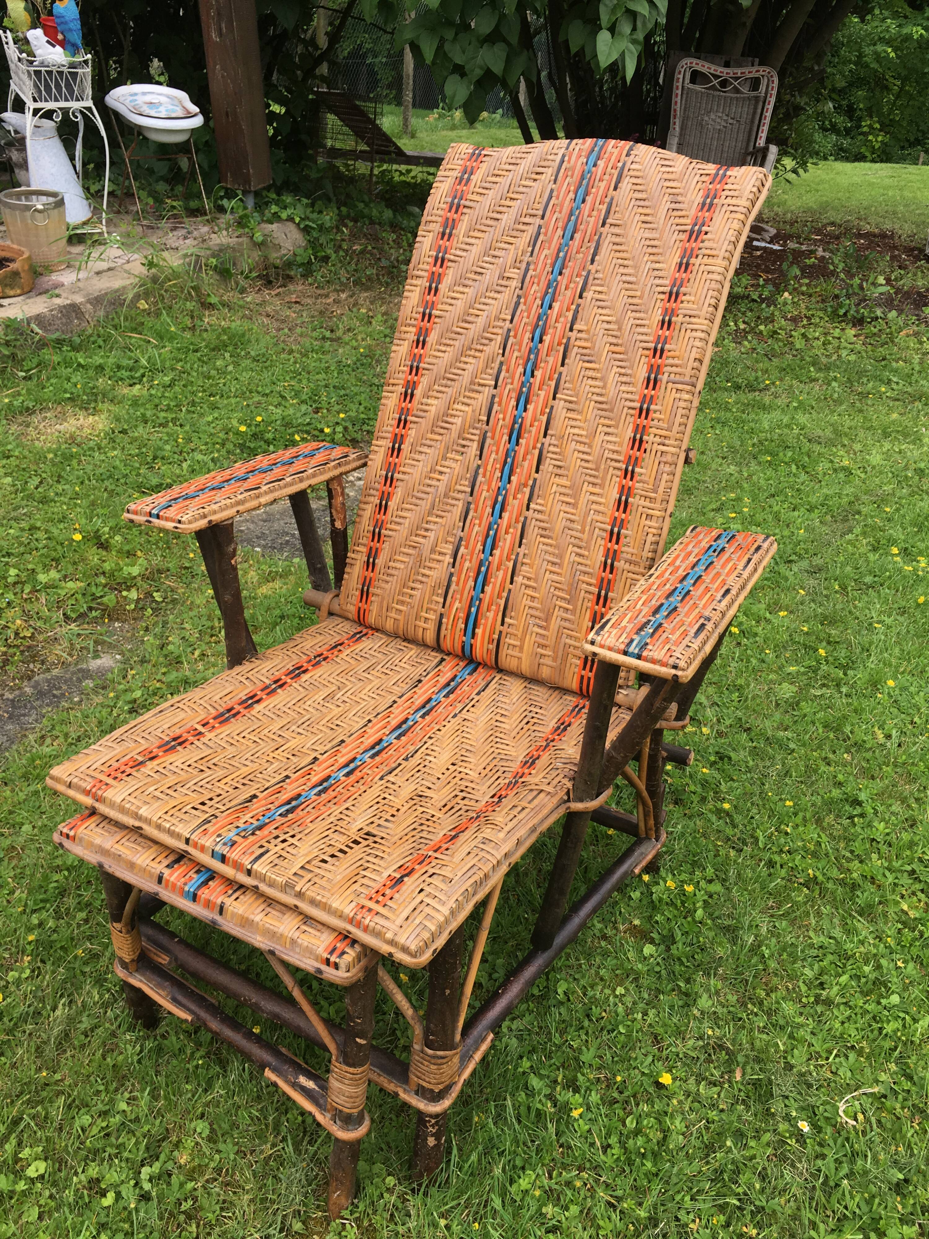 Rattan armchair