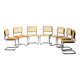 Set of 7 Cesca Chair by Marcel Breuer – a Bauhaus design icon