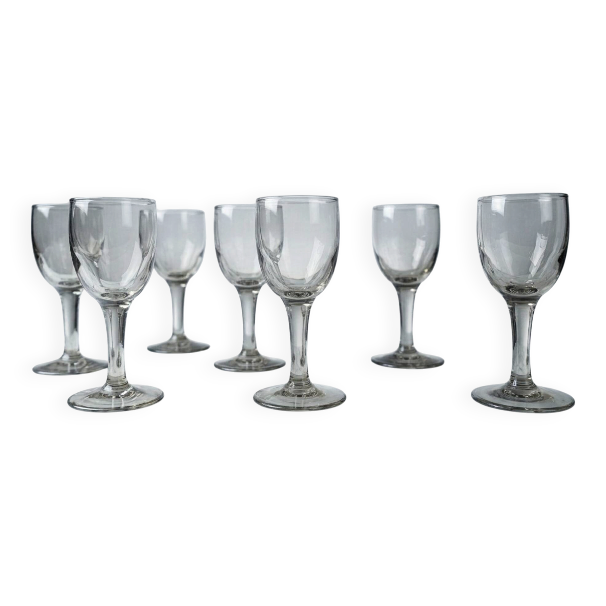 7 verres bistrot années 60