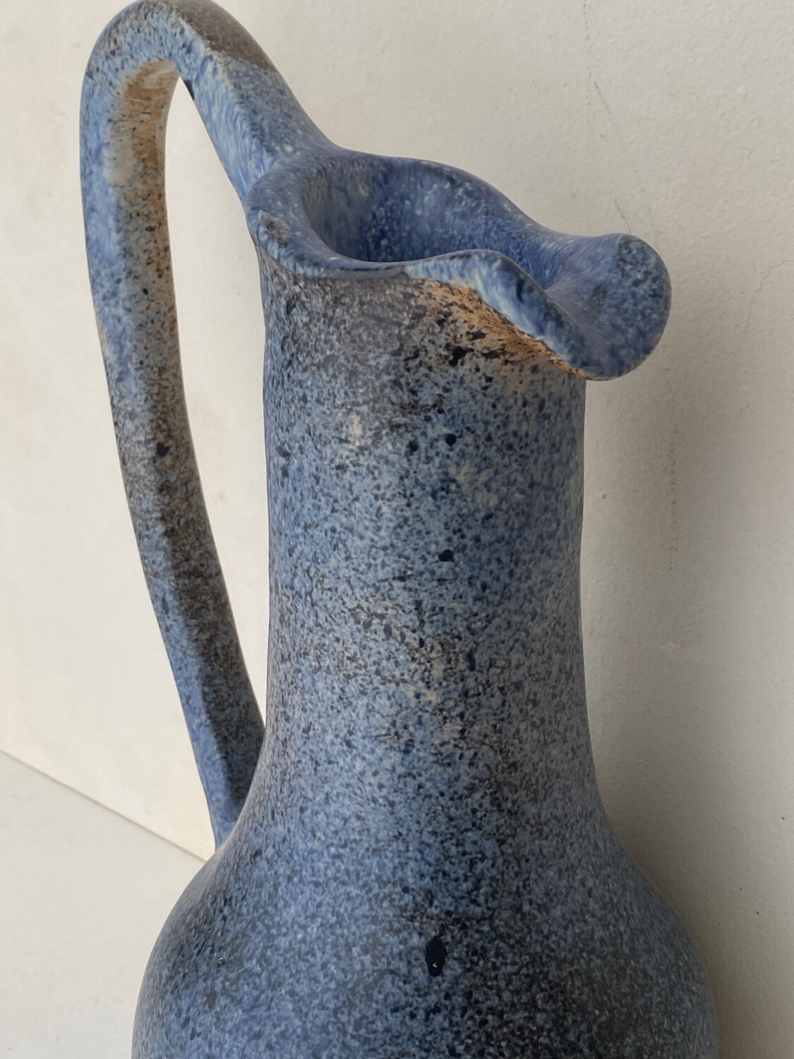 Blue ceramic vase