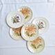 Assiettes à dessert avec fleurs St Amand et Galluis