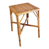 Square rattan stool 1930