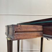 Half-moon table in mahogany from the Louis XVI period, 18th century.