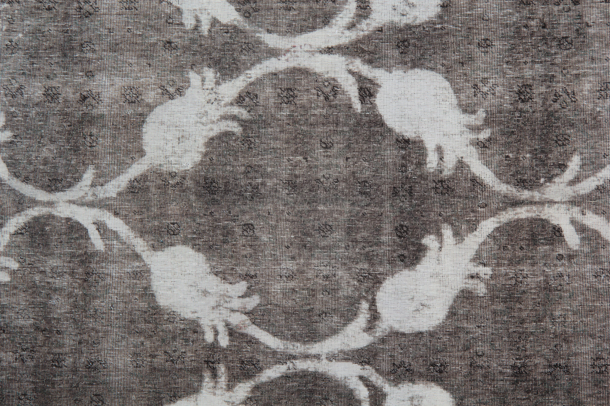 Grey overdyed persian rug traditional handmade persian carpet- 198x285cm
