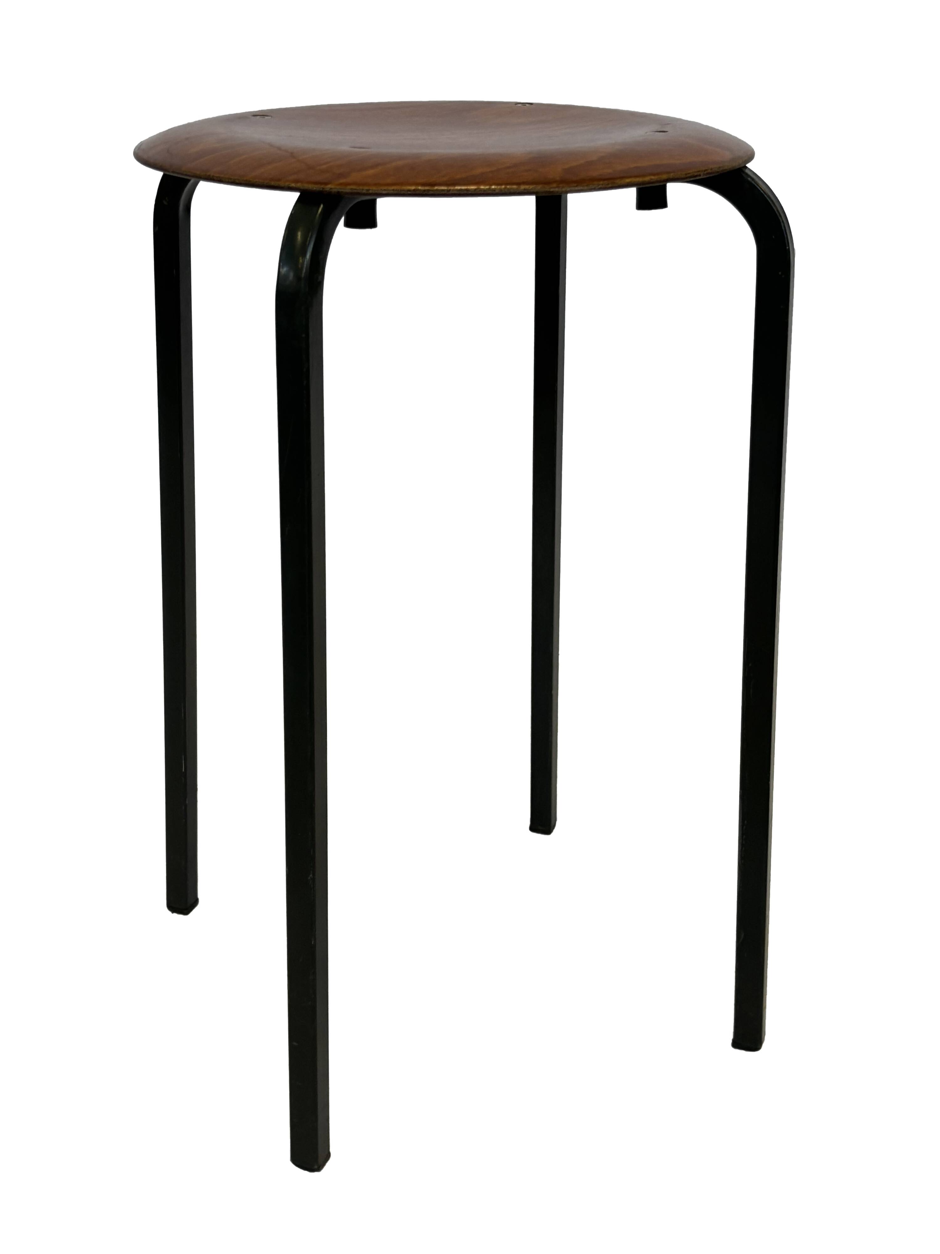 Set of 4 Vintage stools - work stool - Eromes Marko - 60s minimalist design