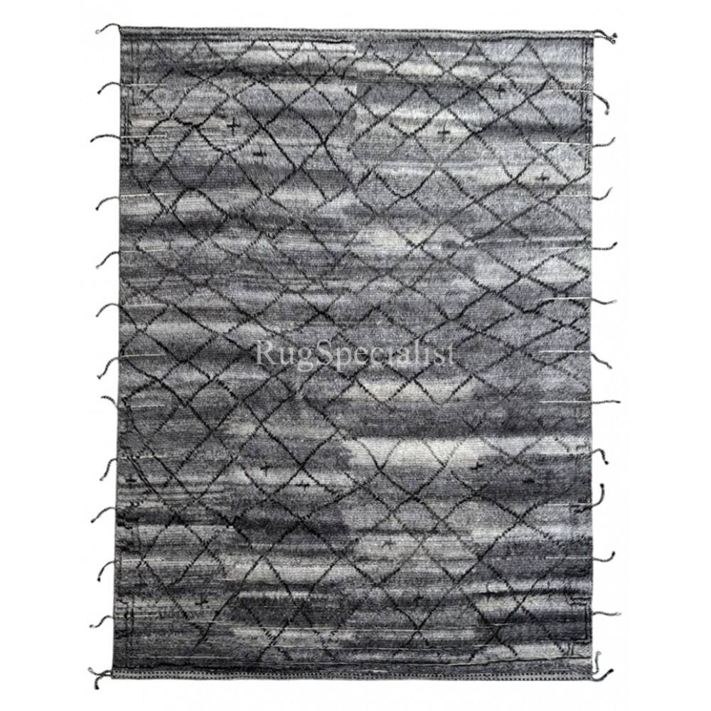 Modern Moroccan style Handmade Rug. 100% Natural Wool. Custom Options Available