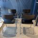 Set of 4 Pagholz Flototto wenge and chrome chairs 1970 Germany