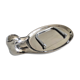 Plateau en porcelaine argentée forme canard pour foie gras avec  son couteau
