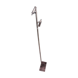 Metal floor lamp with 2 lamps