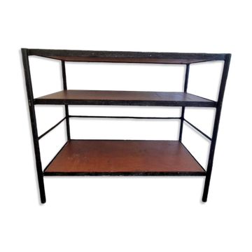 Console, industrial floor shelf